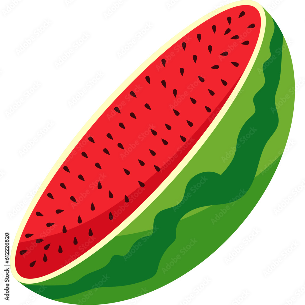 Watermelon Fruit Illustration-07 Watermelon Fruit Illustration-07