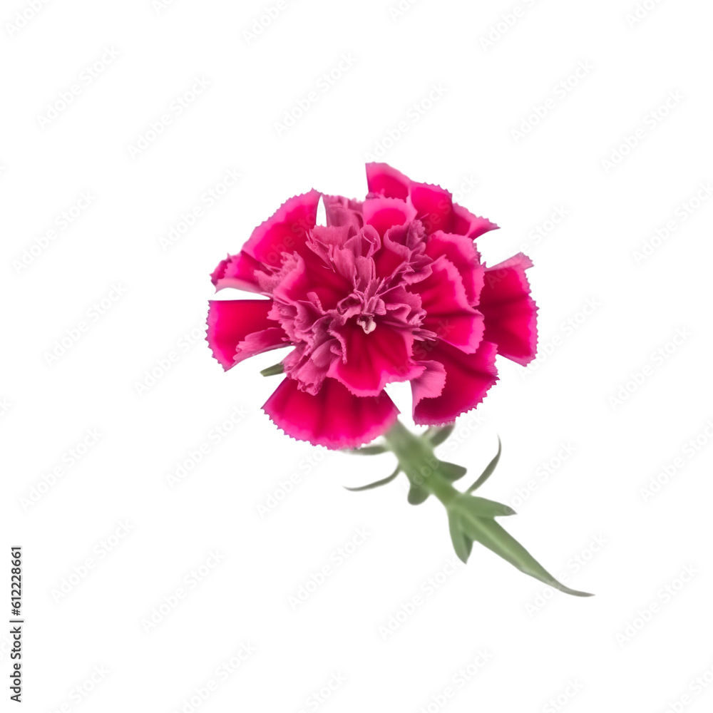 front view of Sweet William flower isolated on a white transparent background front view of Sweet William flower isolated on a white transparent background