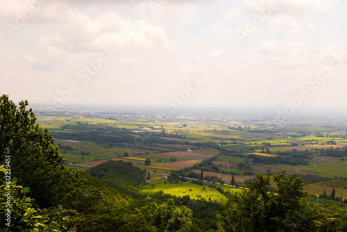 Alazani valley landscape and view