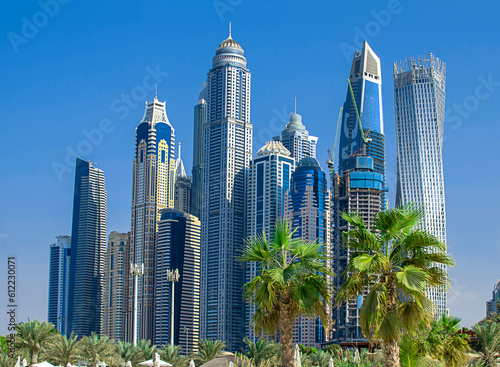 United Arab Emirates, Dubai Marina on a sunny day, © Alla 