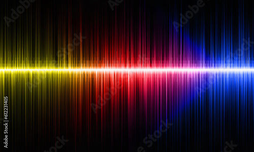 Sound waves of oscillating light.