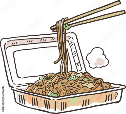 祭りの焼きそば