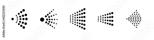 Spray icons set. Spray steam icons. cleanning deodorant sprayed line.Vector