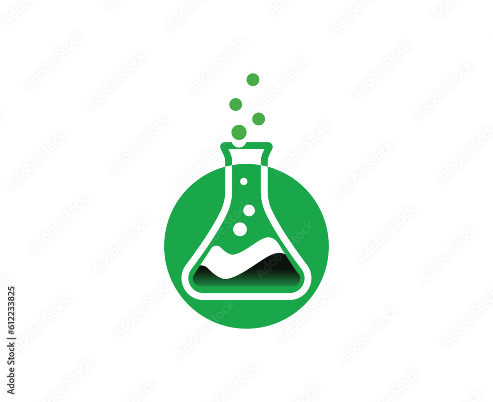 Lab Logo Design. Laboratory Logo Designed With 'o' Letter As Laboratory