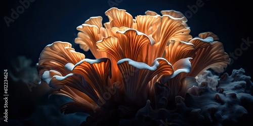 maitake mushroom illustration photo