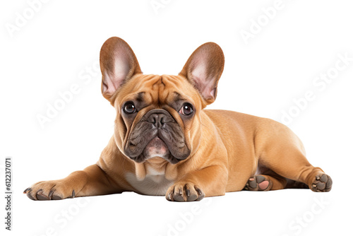 French bulldog cut out transparent background  PNG  Generative AI