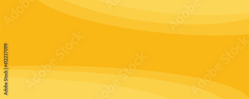 Abstract banner, yellow waves, vector. Colored background with waves.