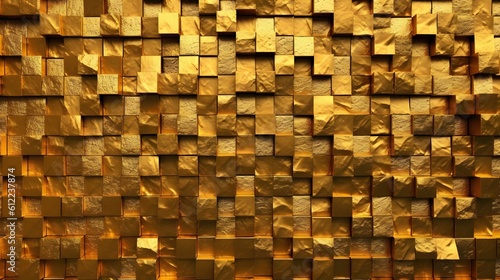 Gold texture background. AI Generated