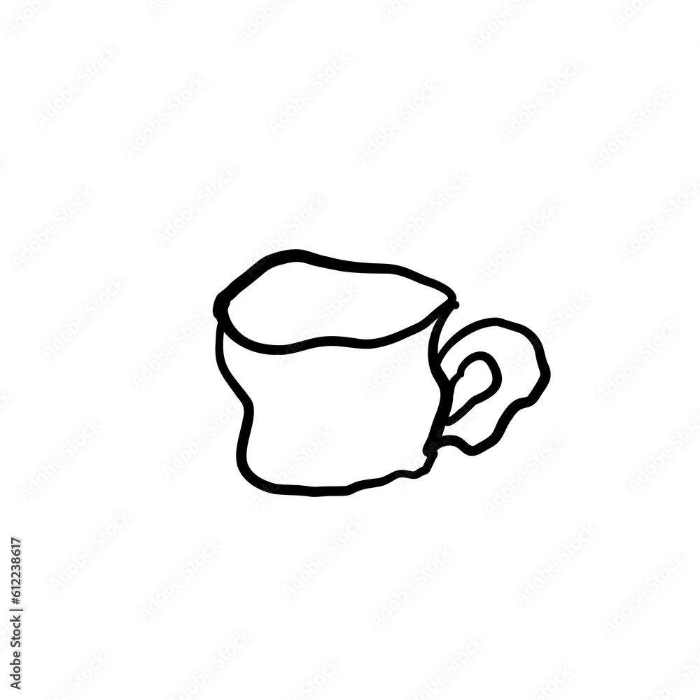 cup of coffee glass doodle cup of coffee glass doodle