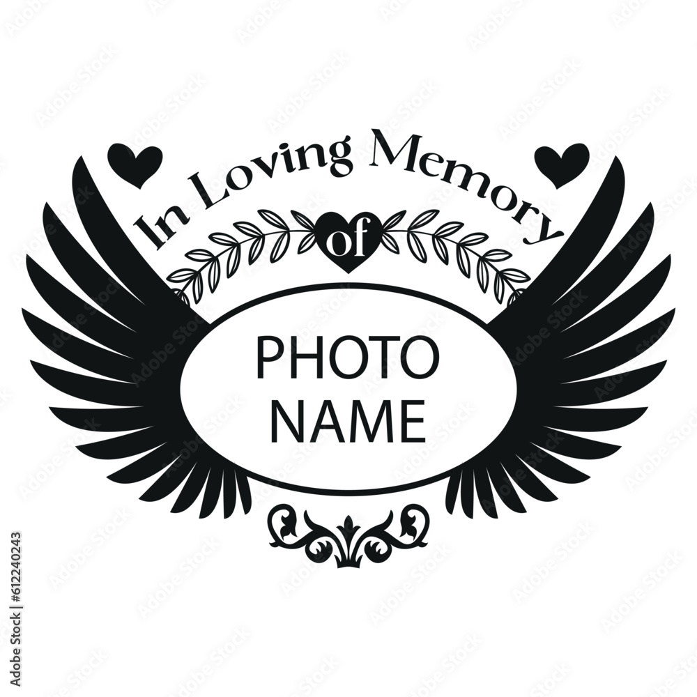In Loving Memory SVG Stock Vector | Adobe Stock