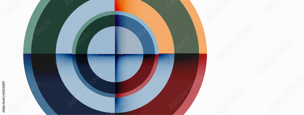 Circles with shadows trendy minimal geometric composition abstract background Circles with shadows trendy minimal geometric composition abstract background