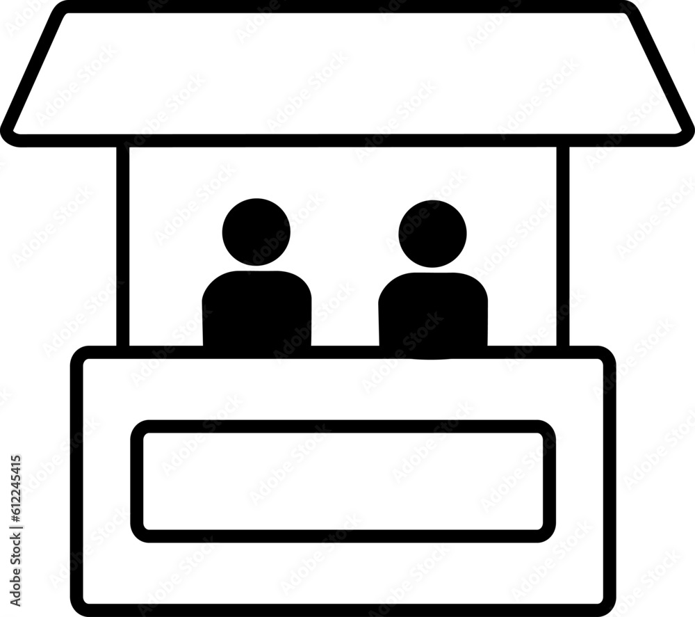 Sales booth icon Vector illustration. Replaceable vector design. Sales booth icon Vector illustration. Replaceable vector design.