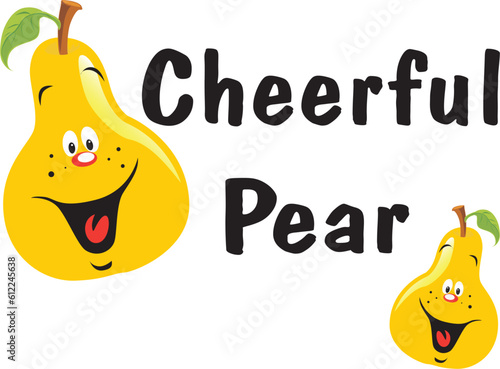 pear lettering and line print pattern