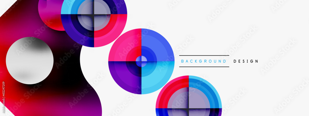 Creative circle geometric abstract background Creative circle geometric abstract background