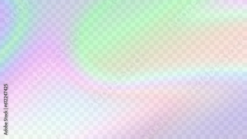 Modern blurred gradient background in trendy retro 90s, 00s style. Y2K aesthetic. Rainbow light prism effect. Poster template for social media posts, digital marketing, sales promotion.