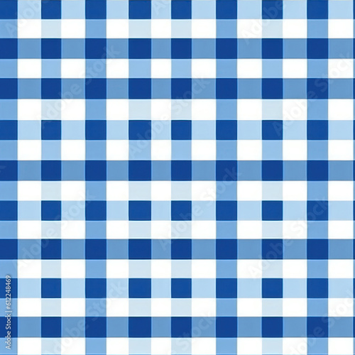 Striped Blue And White Pattern. Seamless Background. Generative AI