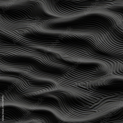 Black Sand Texture . Seamless Background. Generative AI