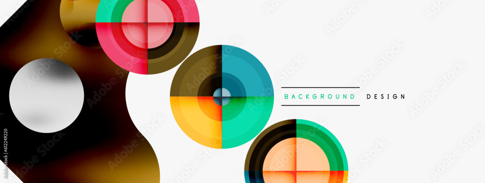 Creative circle geometric abstract background Creative circle geometric abstract background