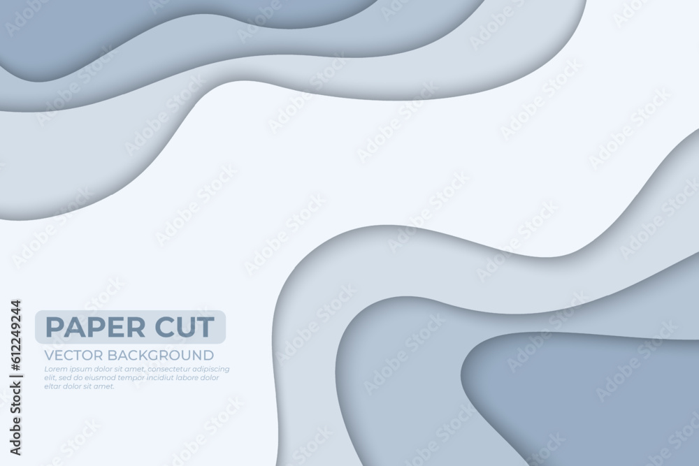 Bright color paper cut background design Bright color paper cut background design
