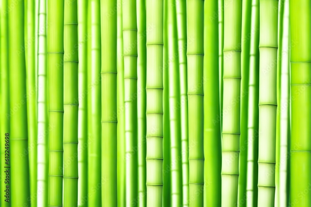 Fototapeta premium Bamboo background with leaves