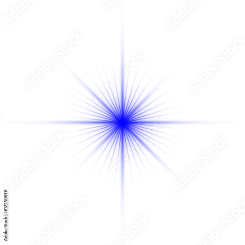 Blue glare, glare on a transparent background, glare