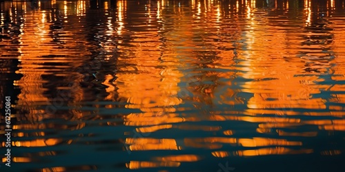 AI Generated. AI Generative. Sunshine sunrise water sea ocean reflections. Golden cozy relax vibe. Graphic Art