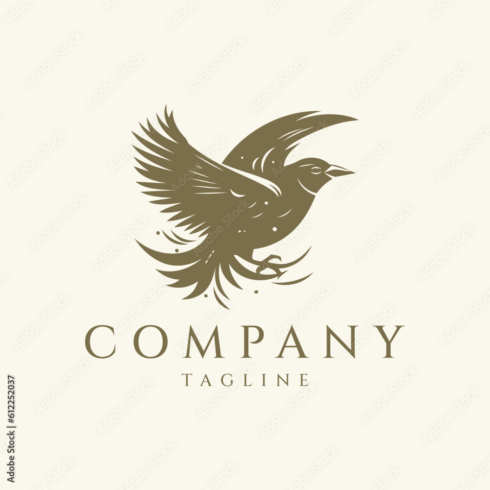 Fototapeta premium Bird logo design vector illustration