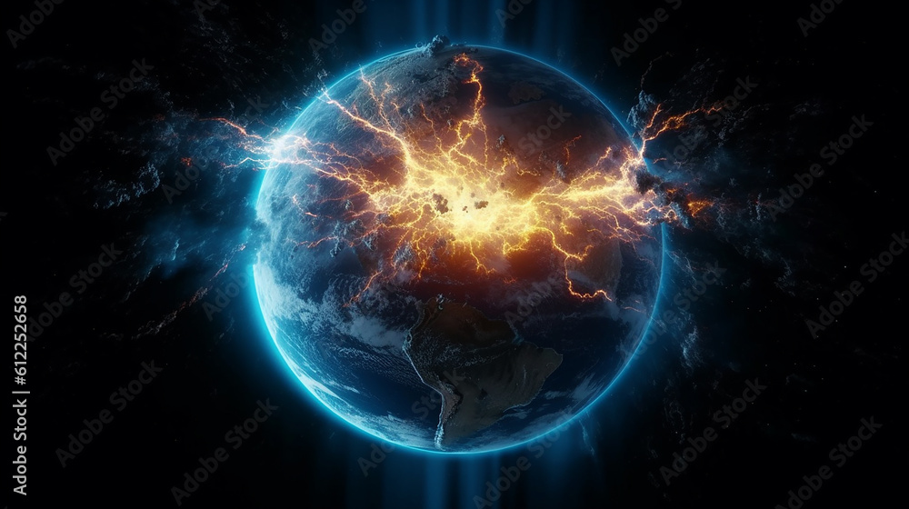 Earth Explosion background  