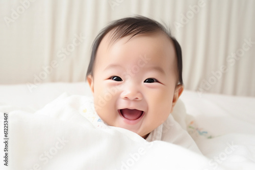 男の子の赤ちゃんのポートレート AI生成画像 ジェネレーティブAI