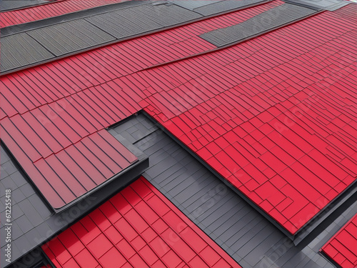 red roof tiles