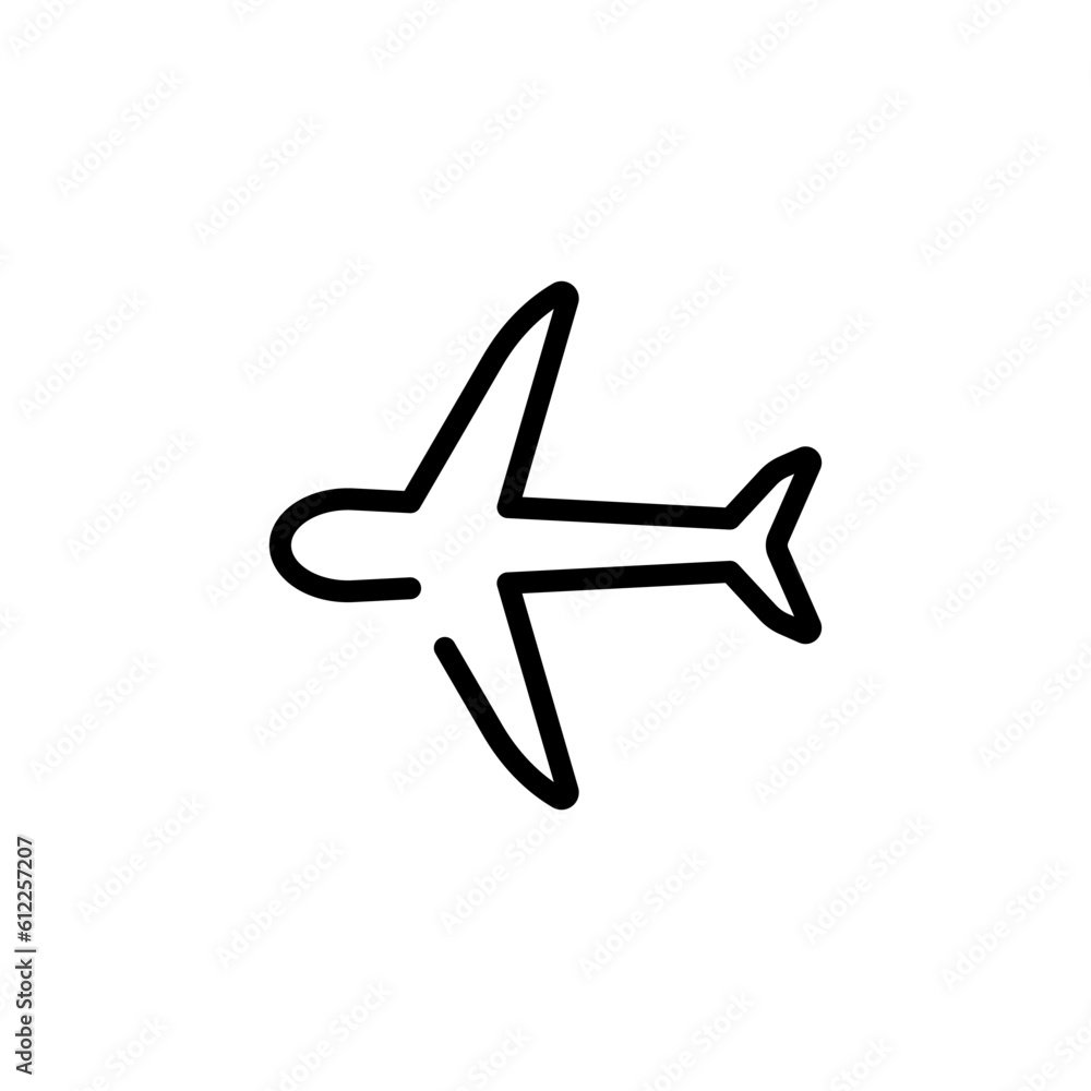 transportation airplane sign symbol vector transportation airplane sign symbol vector