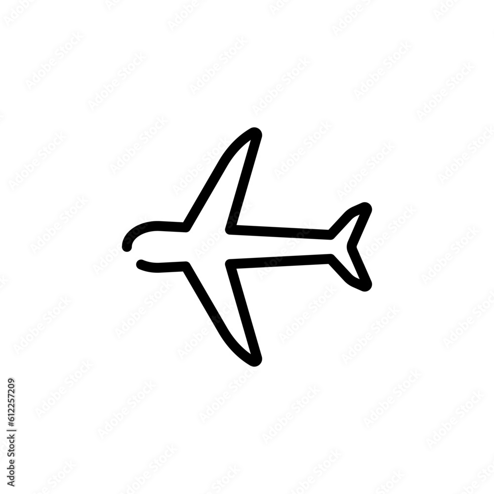 transportation airplane sign symbol vector transportation airplane sign symbol vector