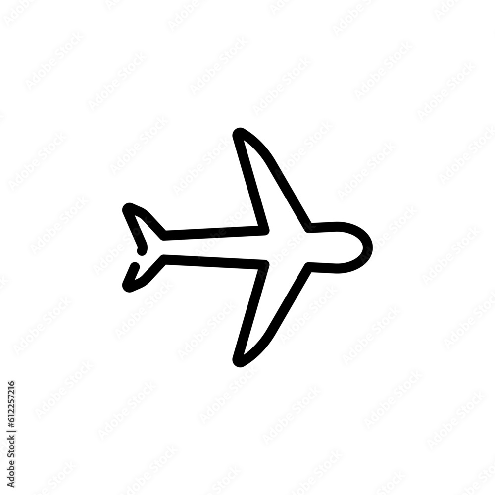transportation airplane sign symbol vector transportation airplane sign symbol vector