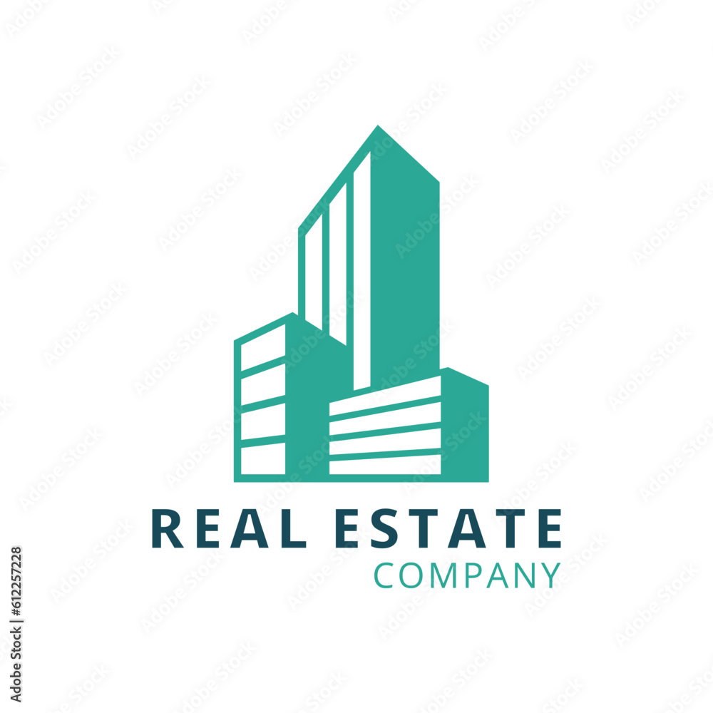 Real estate logo design template.