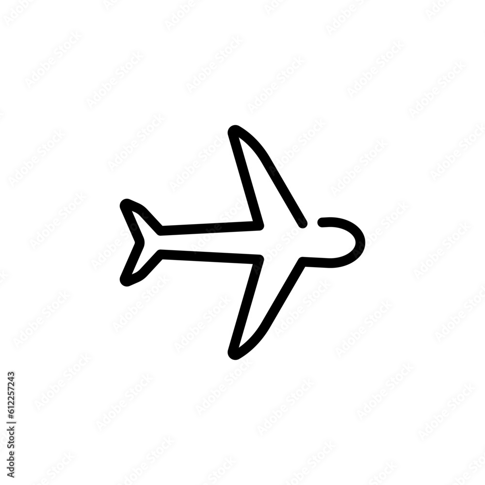 transportation airplane sign symbol vector