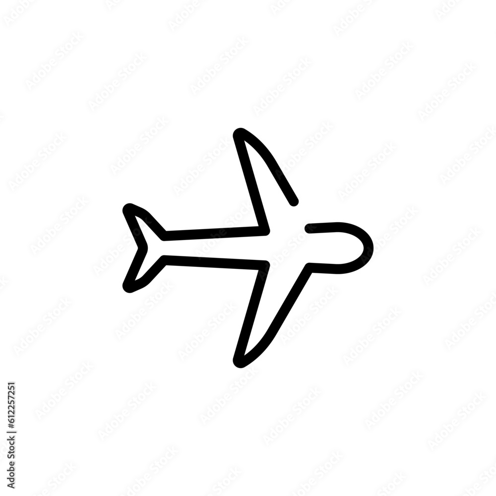 transportation airplane sign symbol vector