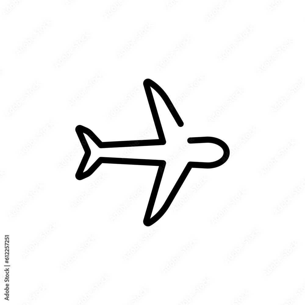 transportation airplane sign symbol vector transportation airplane sign symbol vector