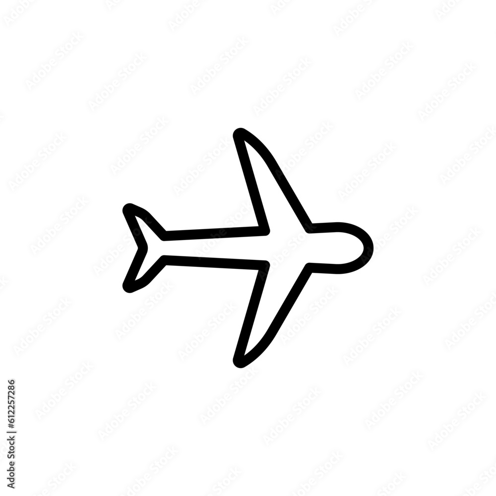 transportation airplane sign symbol vector