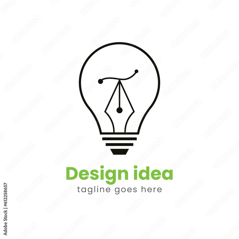 Design idea logo vector template Design idea logo vector template
