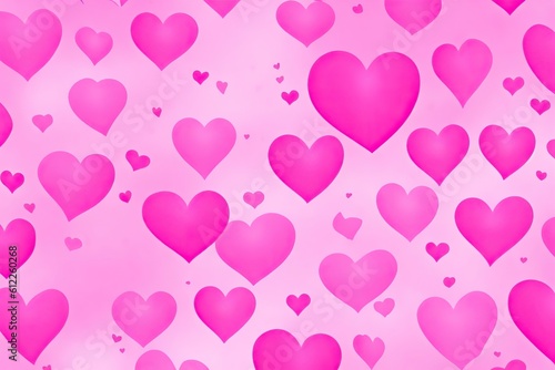 Seamless pattern with hearts