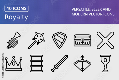 Vector Royalty Icon Set
