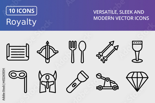 Vector Royalty Icon Set
