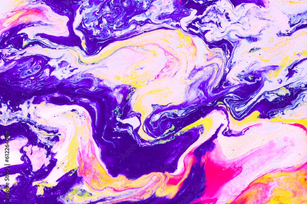 Flowing paint texture. Marbling abstract background