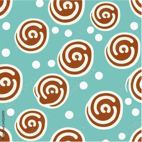 cute simple cinnamon roll pattern, cartoon, minimal, decorate blankets, carpets, for kids, theme print design
