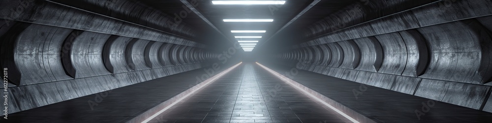 Obraz premium illustration, empty modern concrete space, website header, ai generative illustration, empty modern concrete space, website header, ai generative