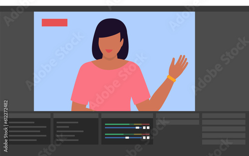 Live stream broadcasting software interface