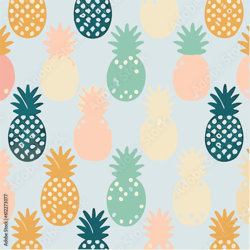 cute simple pineapple pattern, cartoon, minimal, decorate blankets, carpets, for kids, theme print design 