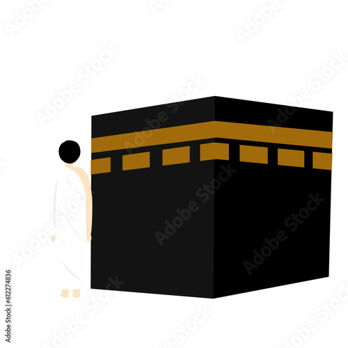 Faceless Muslim With Kaabah