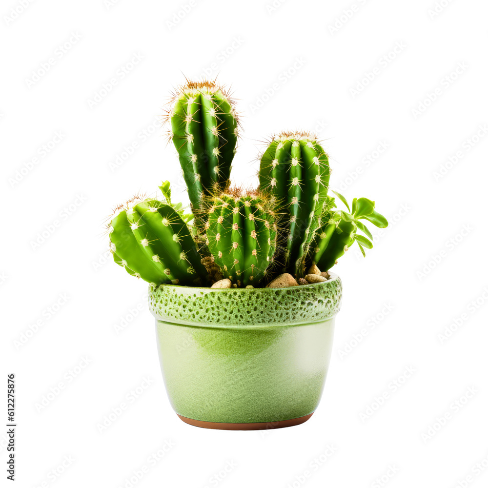 Cactus in a pot. Stock image for decorating a scene or background. Cactus in a pot. Stock image for decorating a scene or background.