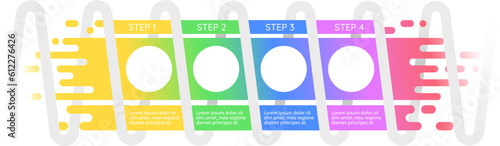 Innovative tecnology infographic chart design template. Job success. Abstract vector infochart with blank copy spaces. Instructional graphics with 4 step sequence. Visual data presentation